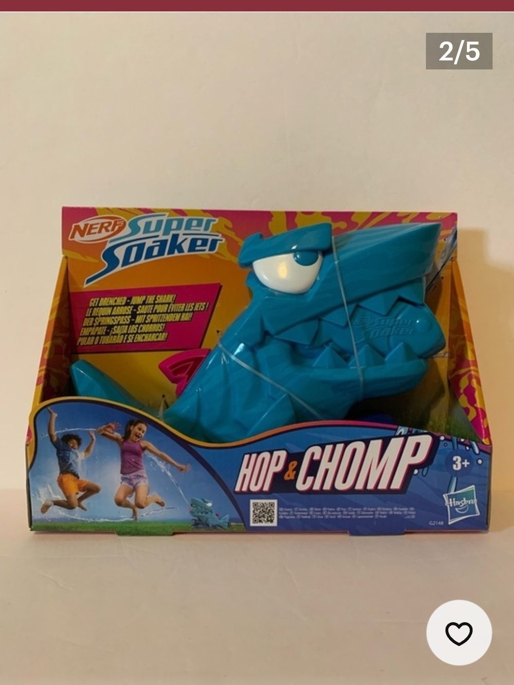 Nerf Super Soaker Hop & Chomp Blue Water Blaster